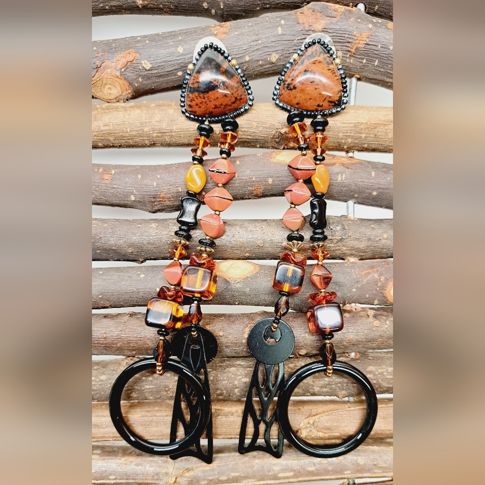 Neiman Marcus Statement Dangle Earrings - image 1